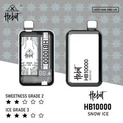 Hebat 喜貝10000拋棄式電子煙｜數位螢幕顯示 Mesh芯霧化系統 Type-C快充 12W輸出設計 台灣現貨