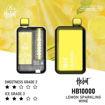 Hebat 喜貝10000拋棄式電子煙｜數位螢幕顯示 Mesh芯霧化系統 Type-C快充 12W輸出設計 台灣現貨