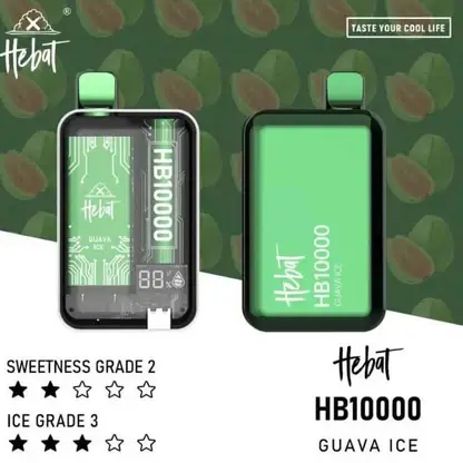 Hebat 喜貝10000拋棄式電子煙｜數位螢幕顯示 Mesh芯霧化系統 Type-C快充 12W輸出設計 台灣現貨
