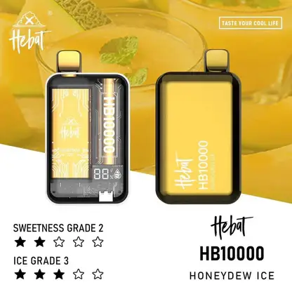 Hebat 喜貝10000拋棄式電子煙｜數位螢幕顯示 Mesh芯霧化系統 Type-C快充 12W輸出設計 台灣現貨