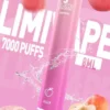 LIMI拋棄式一次性7000口 LIMI 7000口拋棄式電子煙|3.5%尼古丁鹽 650mAh電池 LED發光設計 可充電式 台灣現貨