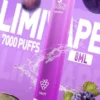 LIMI拋棄式一次性7000口 (3) LIMI 7000口拋棄式電子煙|3.5%尼古丁鹽 650mAh電池 LED發光設計 可充電式 台灣現貨