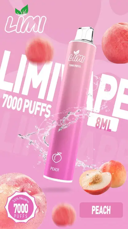 LIMI拋棄式一次性7000口 LIMI 7000口拋棄式電子煙|3.5%尼古丁鹽 650mAh電池 LED發光設計 可充電式 台灣現貨