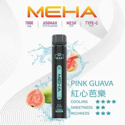 MEHA XBAR 拋棄式 7000口小黑條 (10) MEHA XBAR 魅嗨小黑條7000口拋棄式電子煙|3%尼古丁鹽 850mAh電池 Mesh霧化技術 台灣現貨
