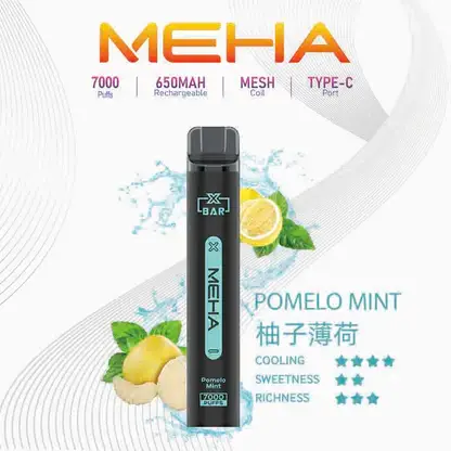 MEHA XBAR 拋棄式 7000口小黑條 (9) MEHA XBAR 魅嗨小黑條7000口拋棄式電子煙|3%尼古丁鹽 850mAh電池 Mesh霧化技術 台灣現貨