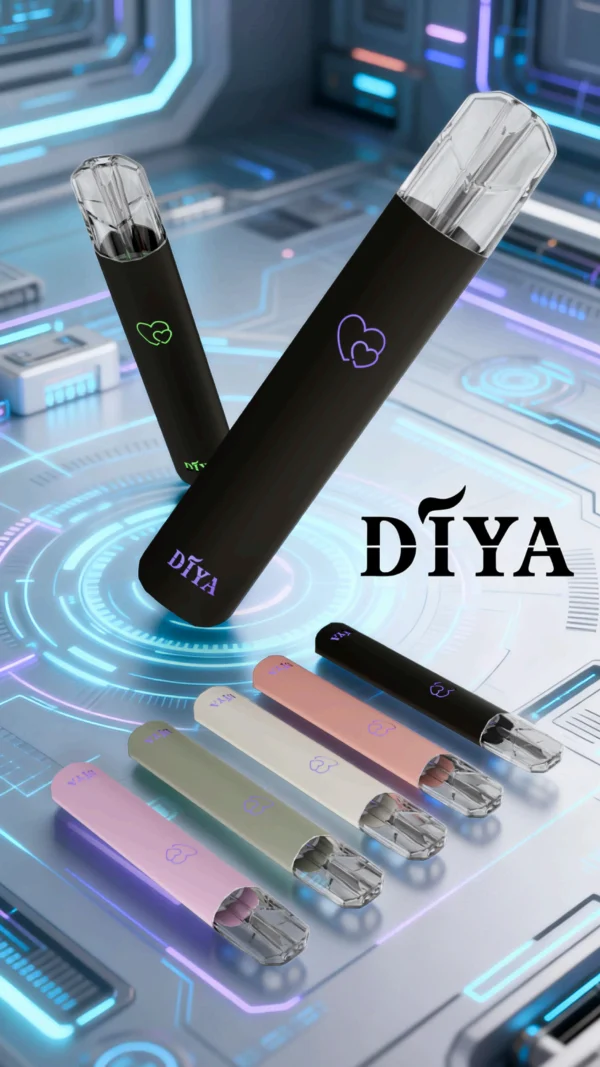 diya新一代主機 DIYA 叮啞 一代主機|愛心幻彩發光 鋁合金機身 Type-C快充 一代煙彈相容 台灣現貨【買10送1】